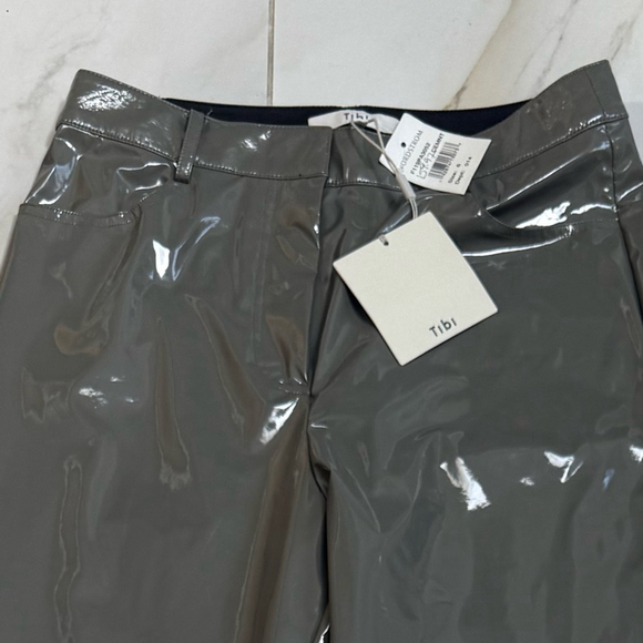 Tibi Tech Skinny Leg Trousers, Cement - Picture 14 of 15